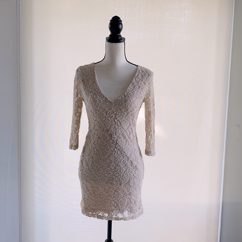 Lace mini dress